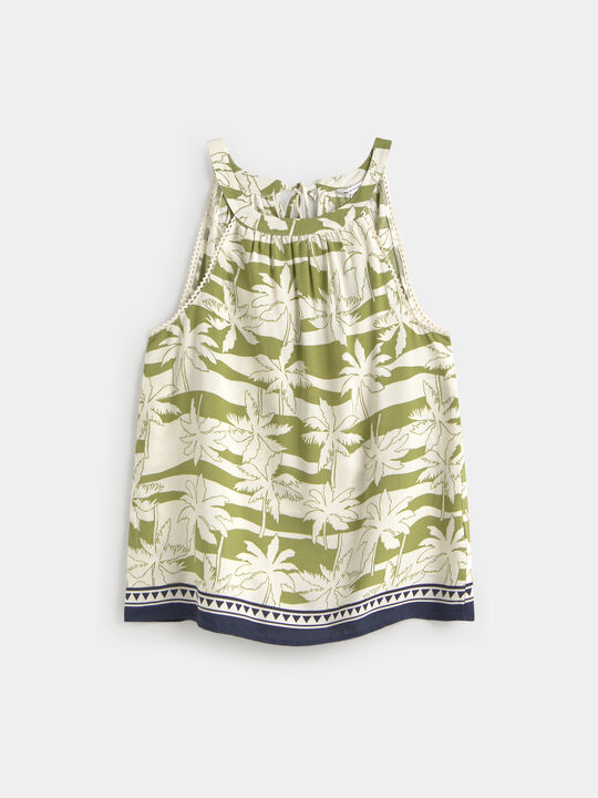 TOP HALTER ESTAMPADO Crudo image number null