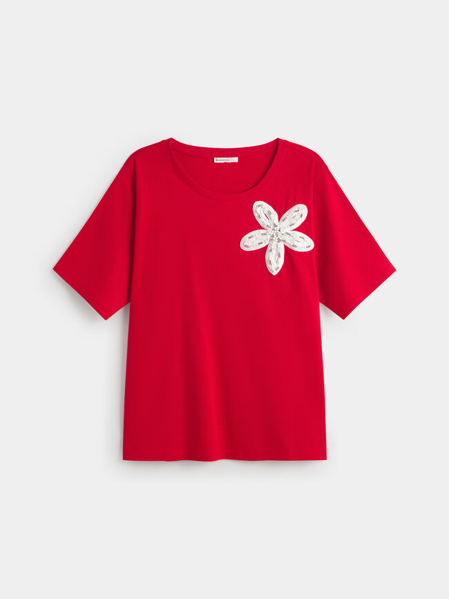 CAMISETA ESTRELLA 3D Rojo