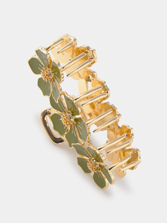 PINZA GRANDE FLOR Oro image number null