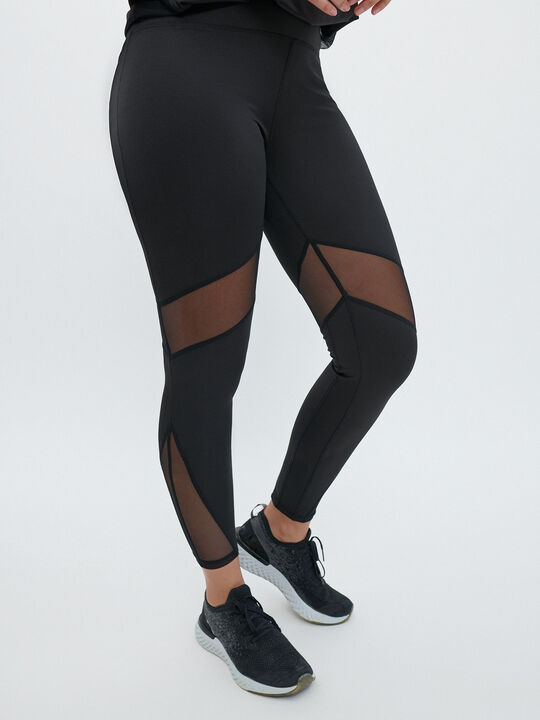 LEGGING DEPORTIVO MESH Negro image number null