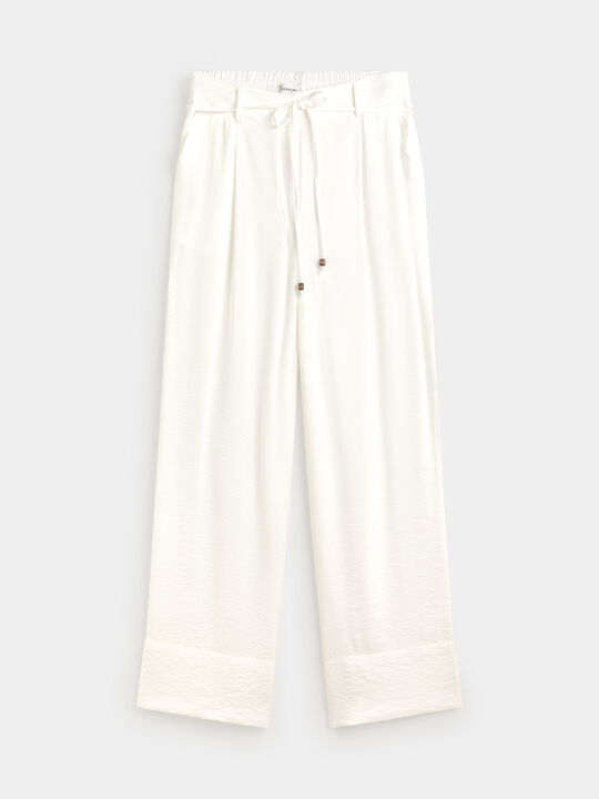 PANTAL&Oacute;N DETALLE BAJO Blanco Hueso image number null