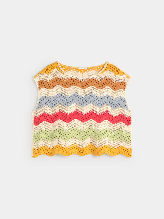 JERSEY CROCHET MULTICOLOR Multicolor image number null