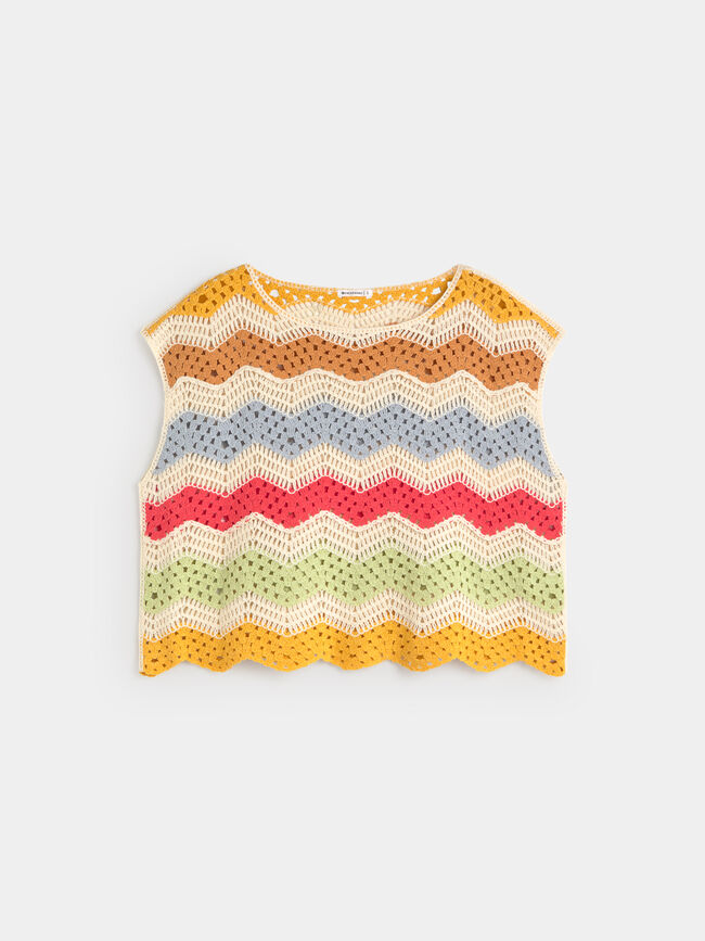 JERSEY CROCHET MULTICOLOR Multicolor