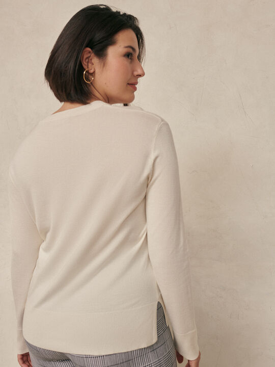 JERSEY BOTONES HOMBRO Blanco Hueso image number null