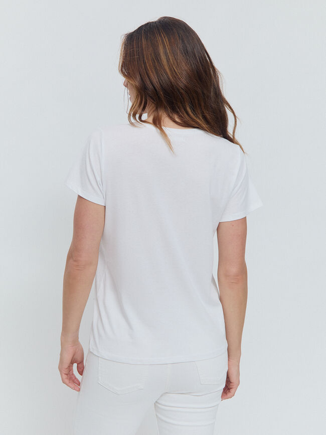 CAMISETA POSICIONAL BRILLANTE Blanco Optico