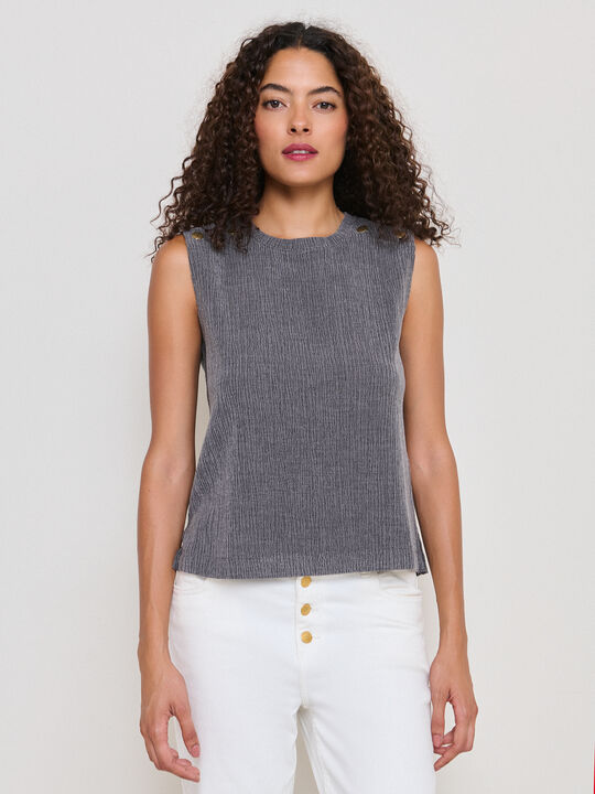 TOP DETALLE TEJIDO gris vigore med image number null