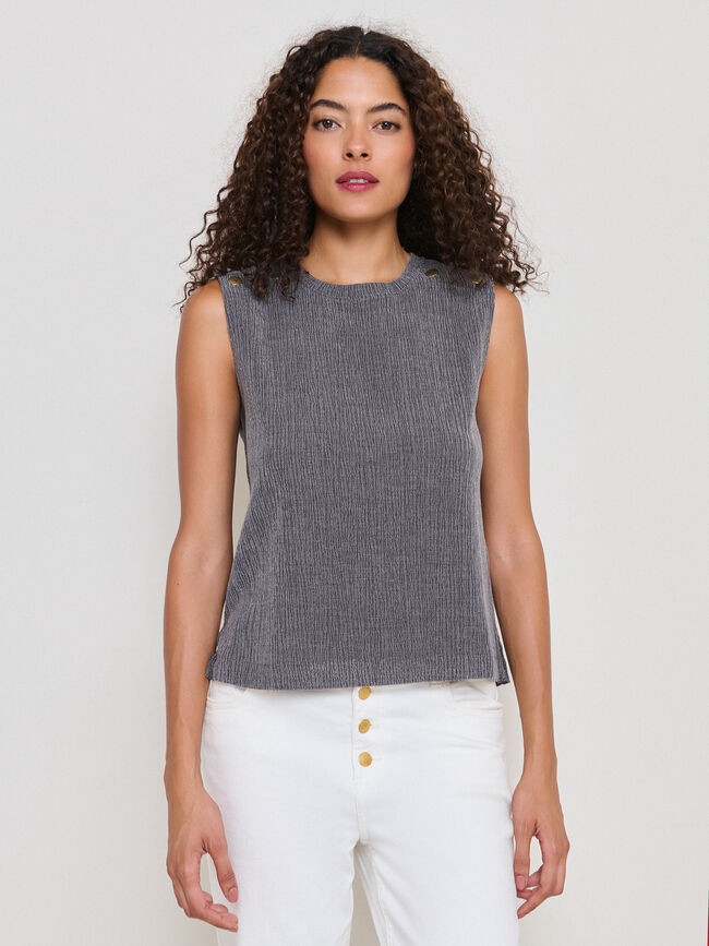 TOP DETALLE TEJIDO gris vigore med
