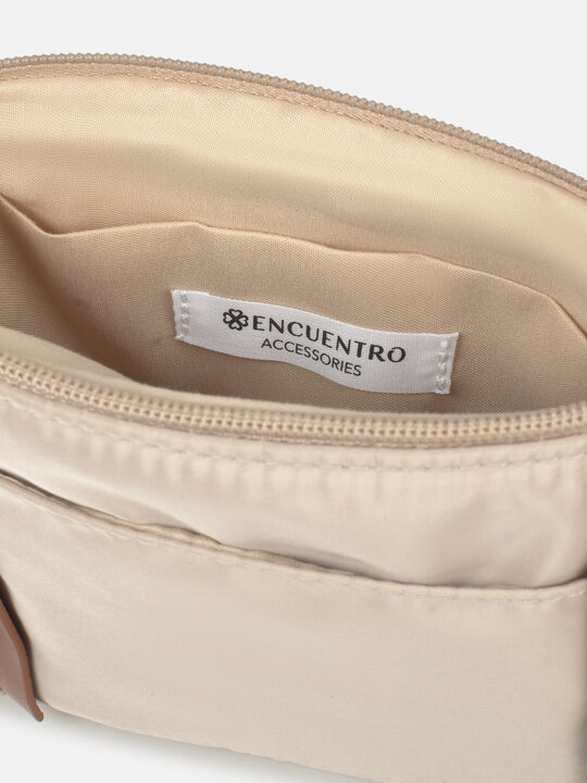BOLSO PEQUEÑO CREMALLERA Vison Claro image number null