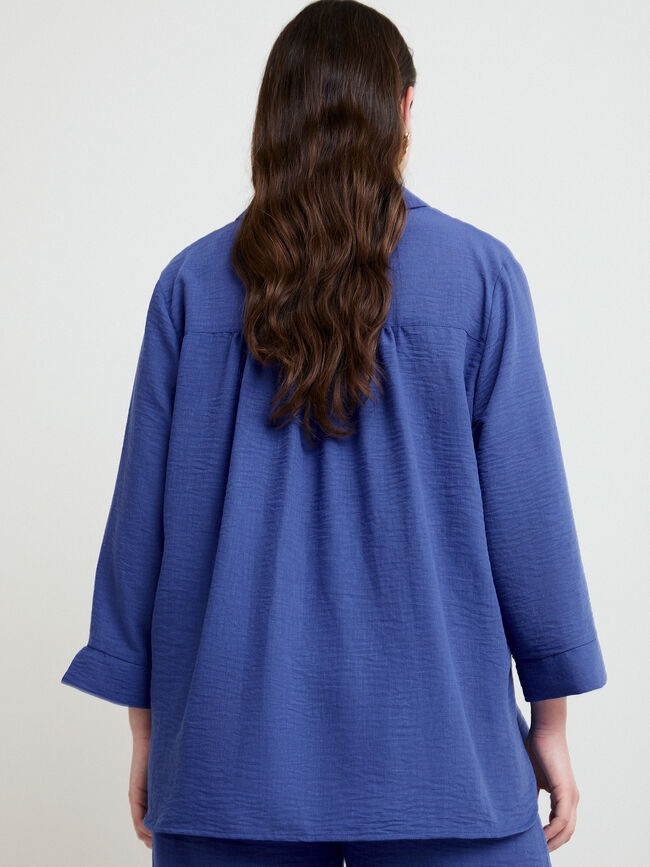 CAMISA R&Uacute;STICA MANGA Azulon
