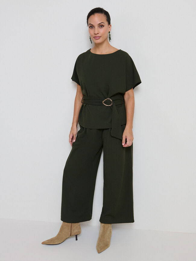 CAMISETA CINTUR&Oacute;N HEBILLA Bosque Oscuro
