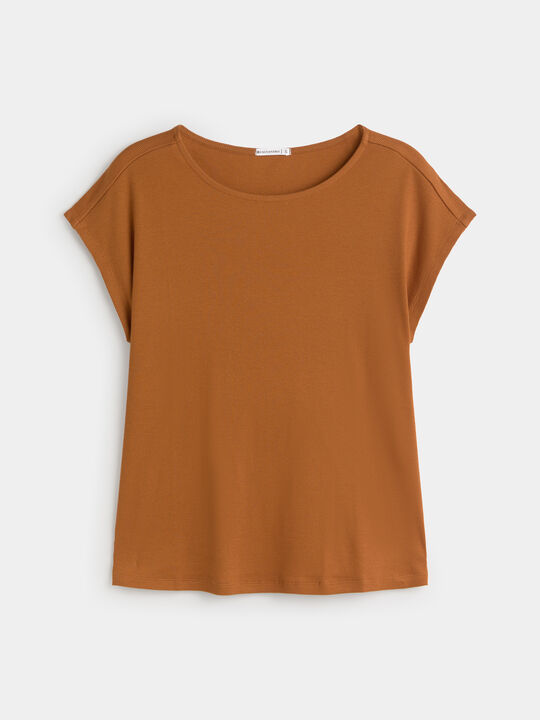 CAMISETA HOMBRO CAIDO Cinnamon image number null