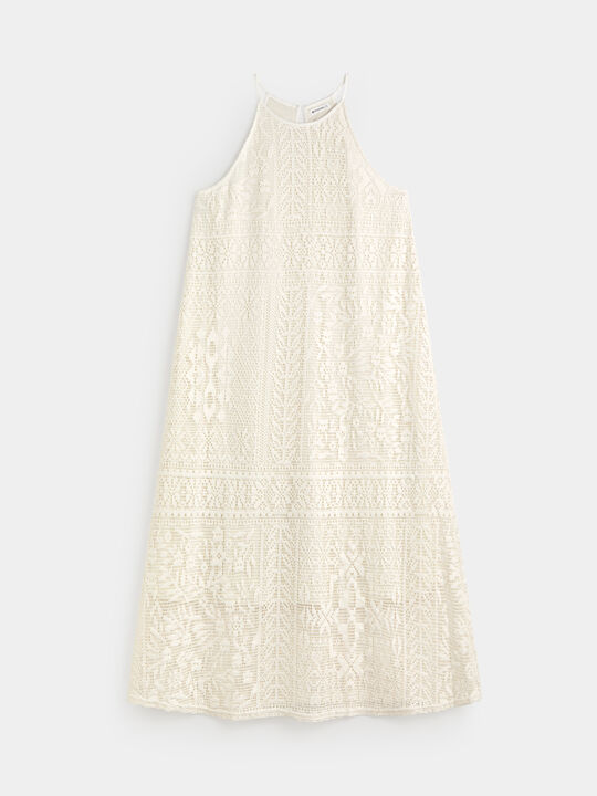 VESTIDO CROCHET Blanco Optico image number null