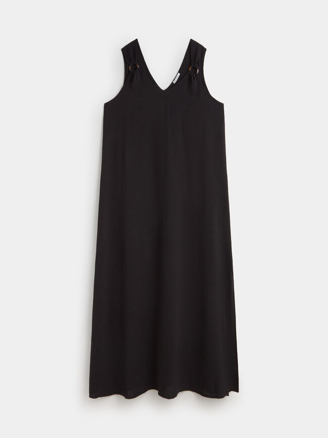VESTIDO ANILLAS TIRANTE Negro
