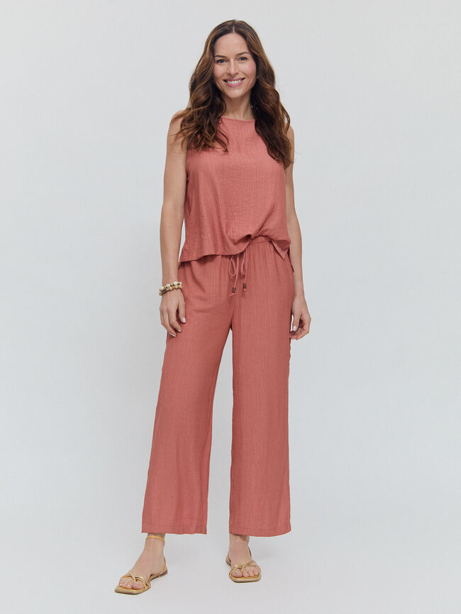 PANTALÓN RÚSTICO BOLSILLOS Rosa Polvo