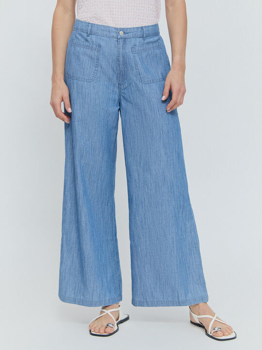 PANTALON CULOTTE Mid blue image number null