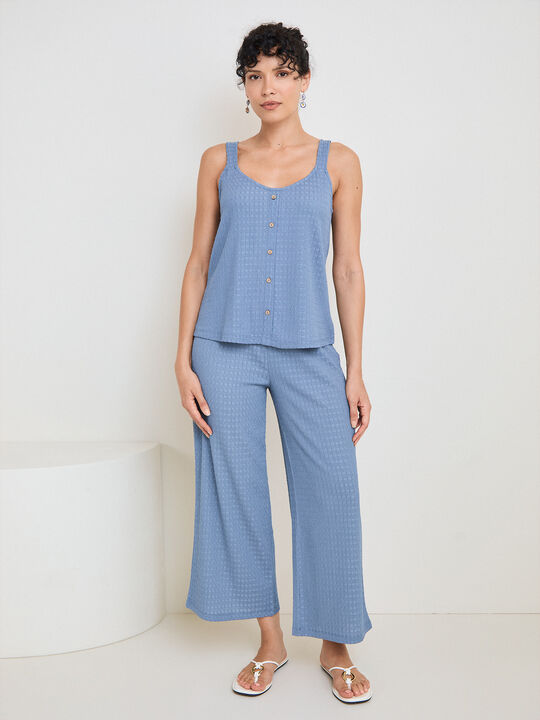 TOP CRINKLE AZUL SET Azul Chambray image number null