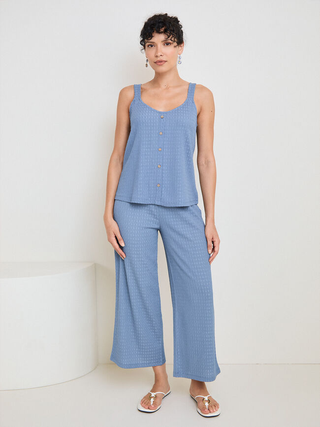 TOP CRINKLE AZUL SET Azul Chambray
