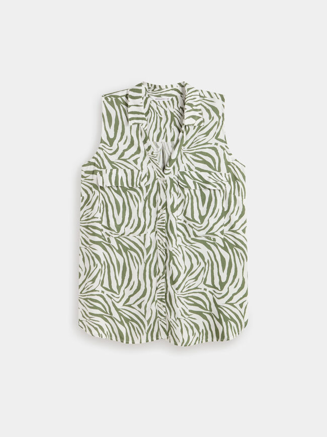 BLUSA SIN MANGAS Kaki