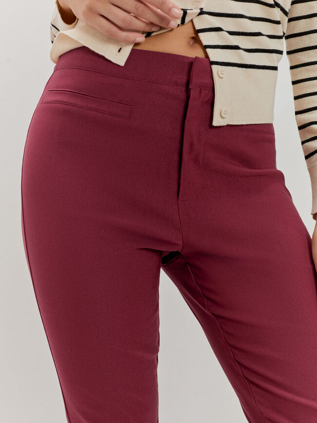PANTALÓN BENGALINA Burdeos
