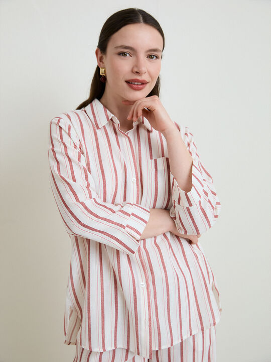 CAMISA R&Uacute;STICA MANGA Blanco Optico image number null