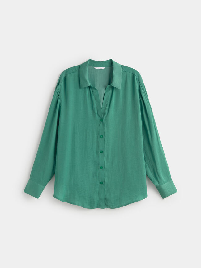 CAMISA FLUIDA Verde Pino