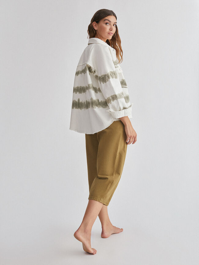 Sobrecamisa tie dye Blanco Natural