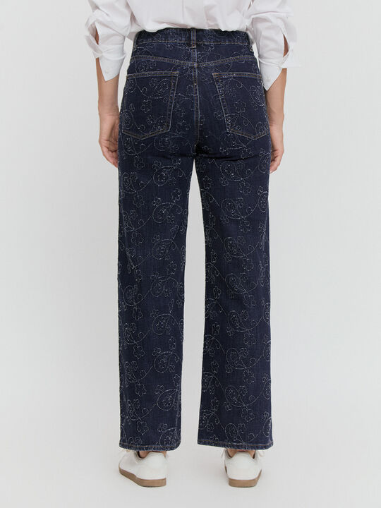 WIDE LEG LASER Dark blue image number null