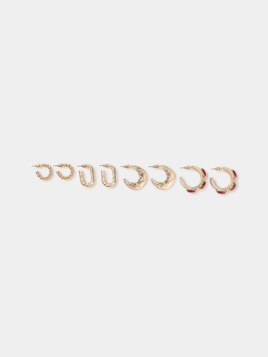 PACK TRES PENDIENTES Oro image number null