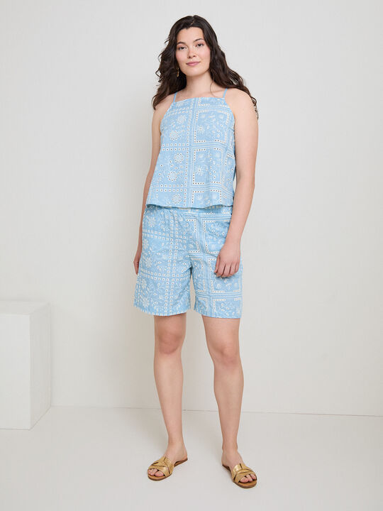 TOP BORDADO Azul Chambray image number null
