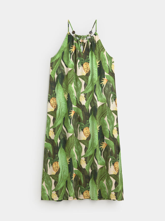 VESTIDO DTY TROPIC BOLAS Negro