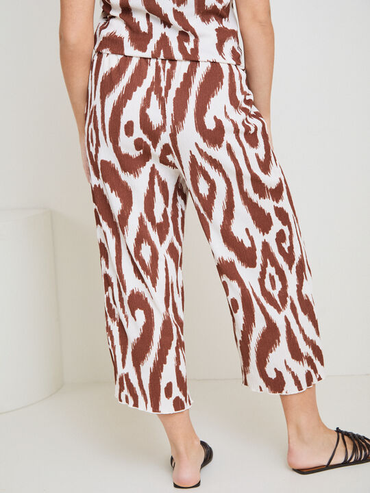PANTALON TEXTURA CULOTTE Estampado 1 image number null
