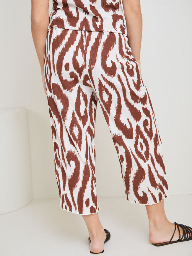 PANTALON TEXTURA CULOTTE Estampado 1