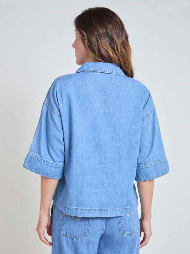 BLUSA VAQUERA GRANDE Mid blue