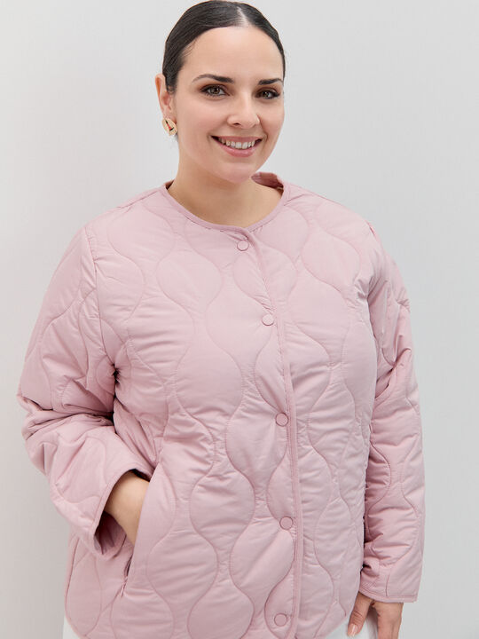 CHAQUETA ACOLCHADA CUELLO Rosa image number null