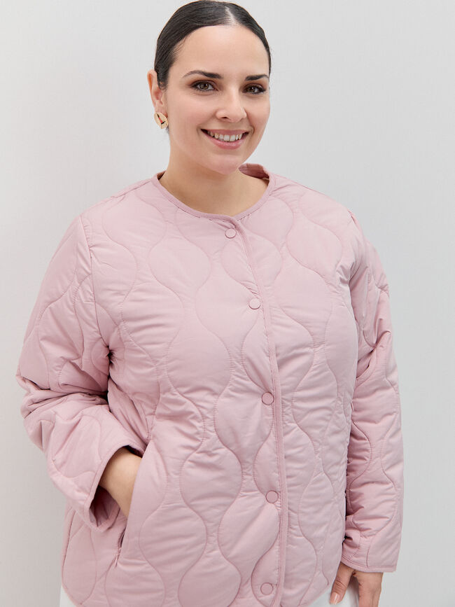 CHAQUETA ACOLCHADA CUELLO Rosa