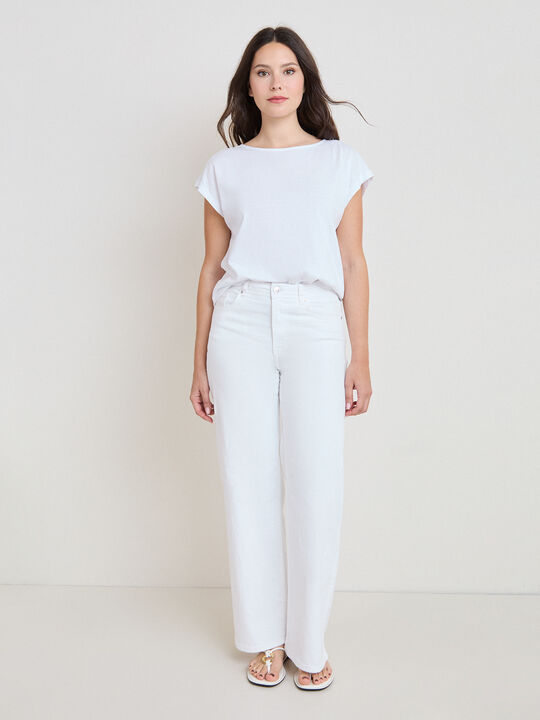 WIDE LEG B&Aacute;SICO Blanco Optico image number null