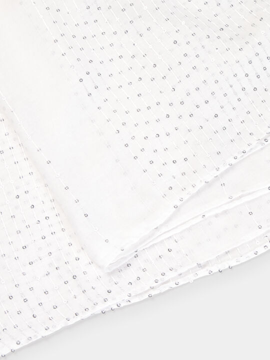PA&Ntilde;UELO DETALLE LENTEJUELAS Blanco Optico image number null