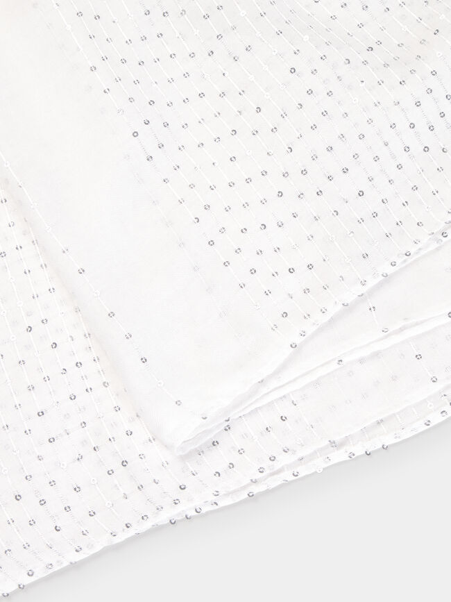 PA&Ntilde;UELO DETALLE LENTEJUELAS Blanco Optico