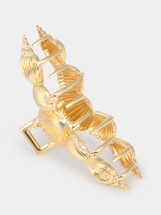 PINZA METALICA ESTRELLAS MARINAS Oro