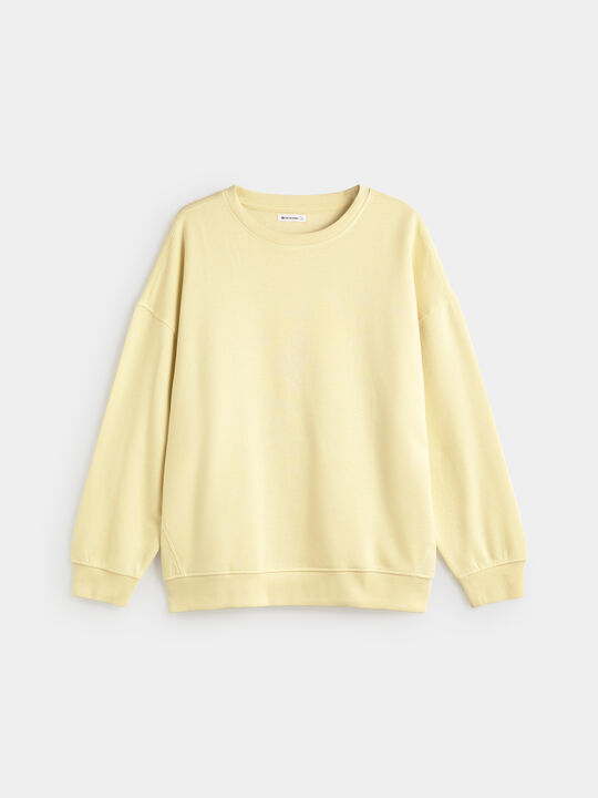 SUDADERA DETALLE Amarillo Pastel image number null