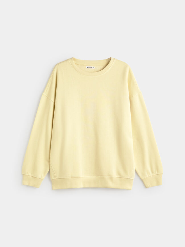 SUDADERA DETALLE Amarillo Pastel