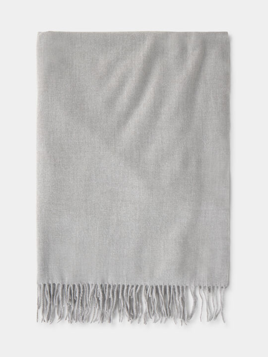 BUFANDA BÁSICA FLECOS Gris Medio image number null