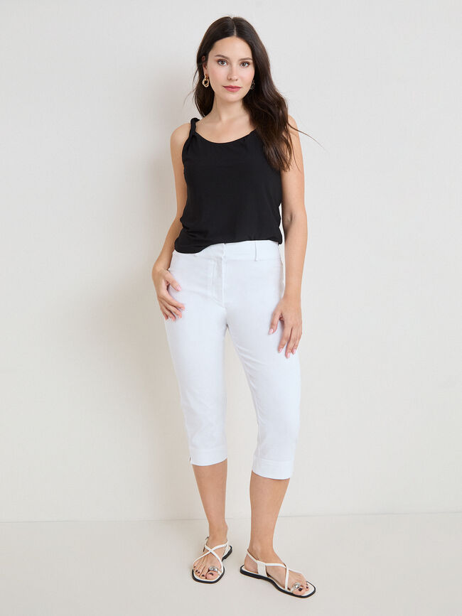 PANTAL&Oacute;N CAPRI Blanco Optico