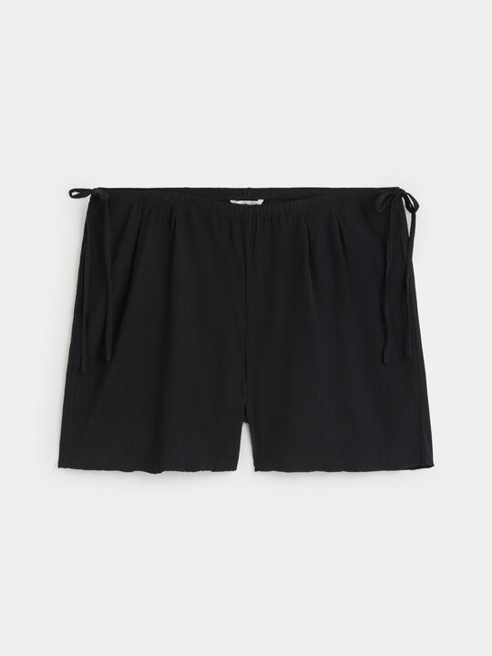 SHORT TEXTURA ESTAMPADO Negro image number null