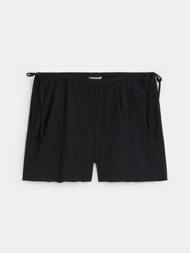 SHORT TEXTURA ESTAMPADO Negro