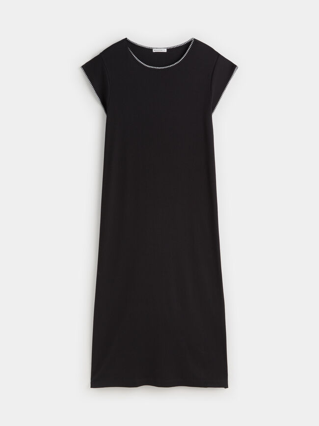 VESTIDO CANALE MIDI Negro
