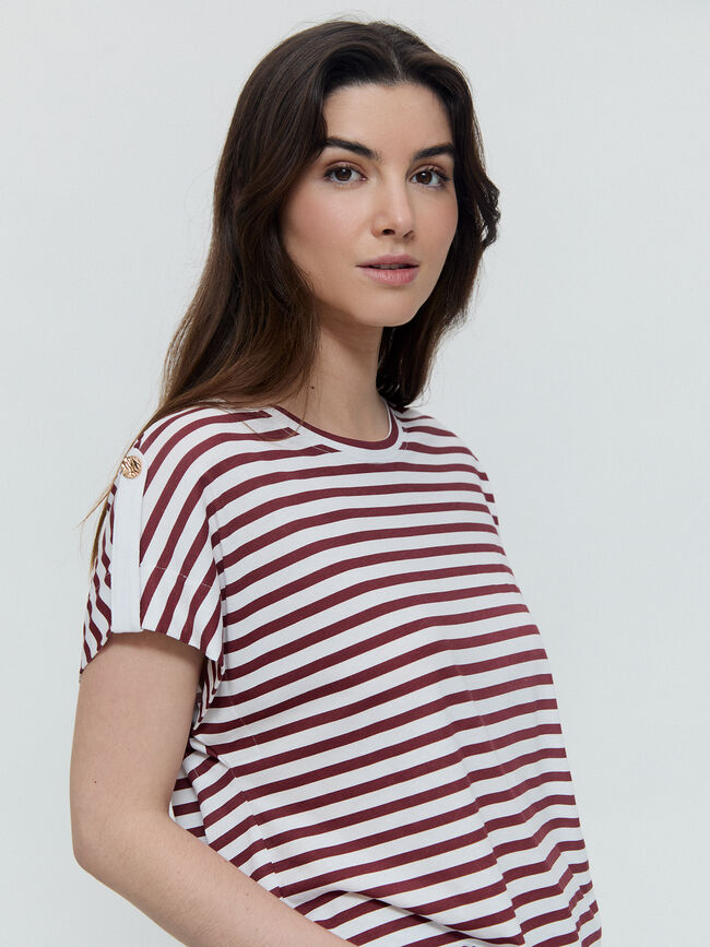 CAMISETA BOTONES TRABILLA Rayas 2