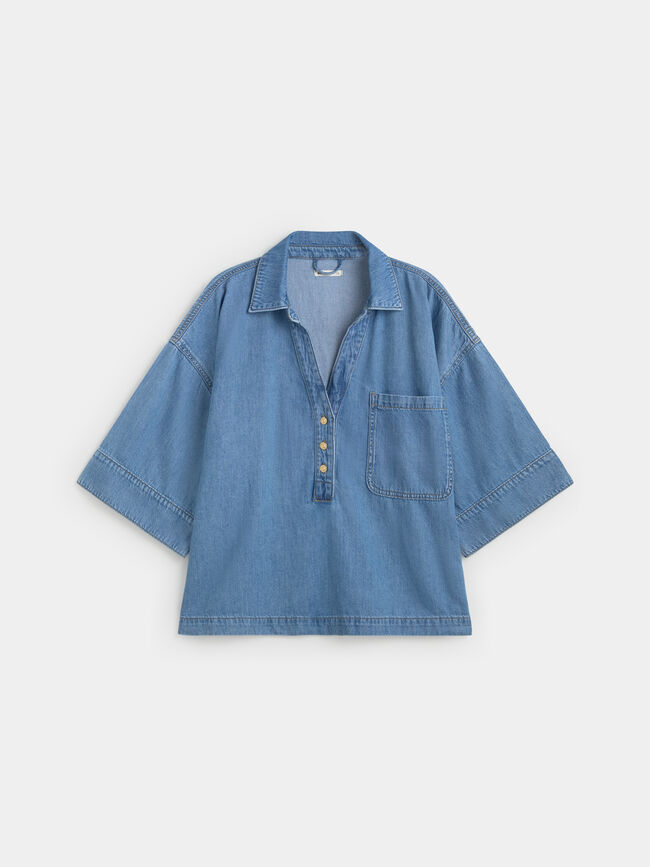 BLUSA VAQUERA GRANDE Mid blue