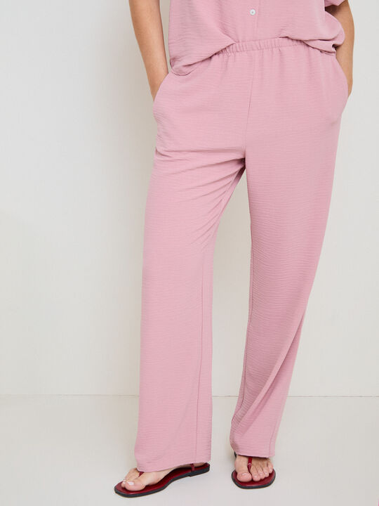 PANTALON FLUIDO rosa blush image number null