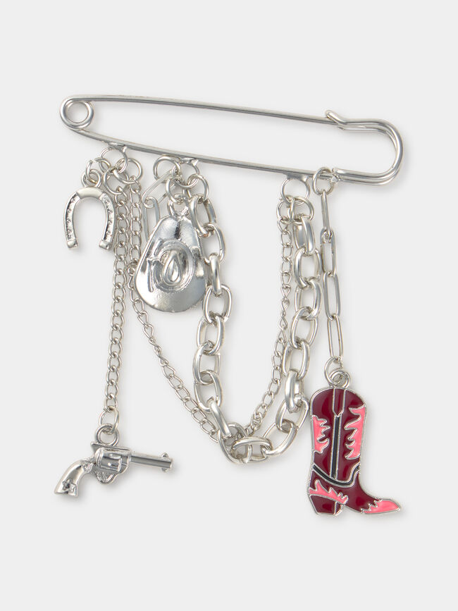 BROCHE ESTILO VAQUERO Plata